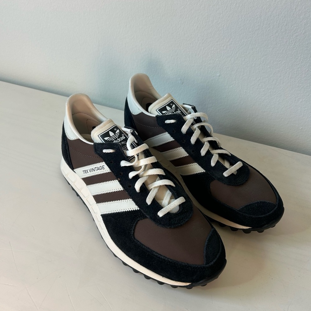 Adidas TRX Vintage Sneakers - Black, White, and Espresso
